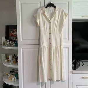 London Times Womens Linen-Blend Lined dress size 4. Used once